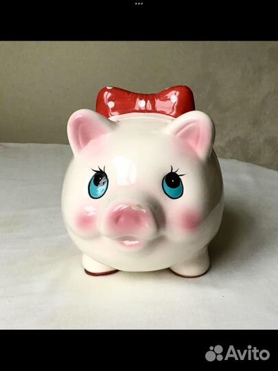 Копилка Свинка Керамика СССР винтаж 80-е