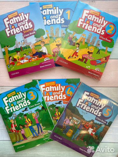 Family and friends starter,1,2,3,4,5,6 новые книги