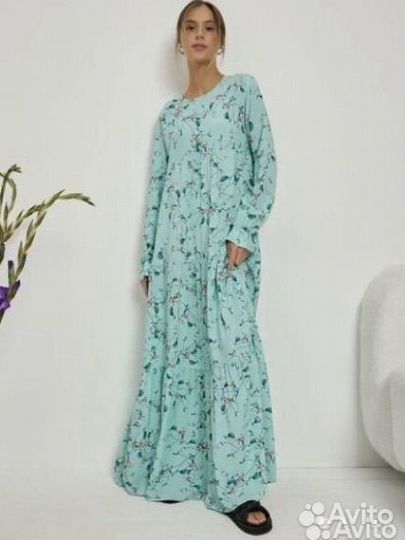 Платье в пол, длинное, 42-44-46 размер
