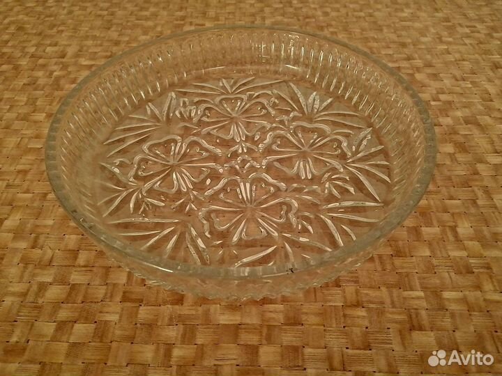 Хрустальный поднос СССР