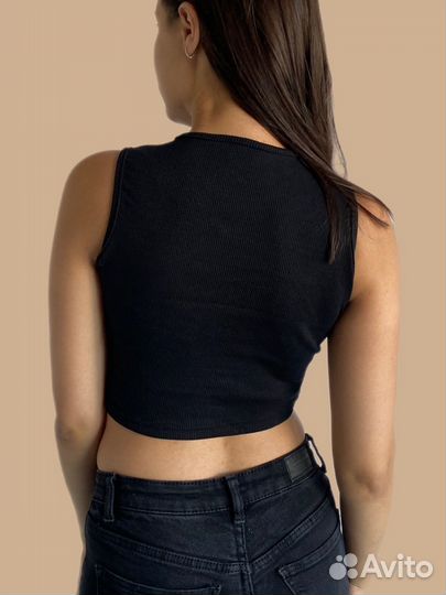 Кроп топ в рубчик