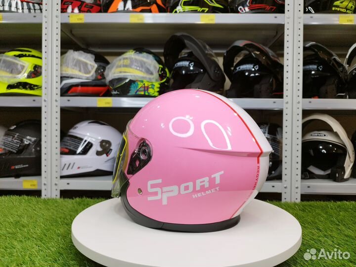 Мотоциклетный шлем-полуоткрытый в ретро стиле