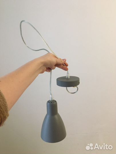 Светильник подвесной серый (матовый)