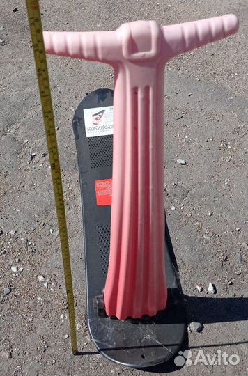 Детский зимний самокат Снеговичок