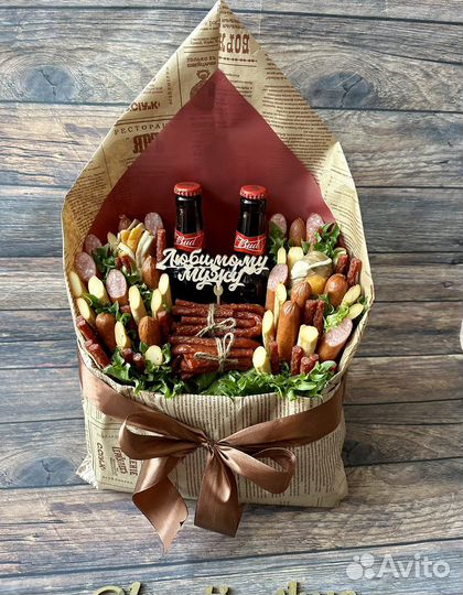 Съедобный букет. Мужской букет