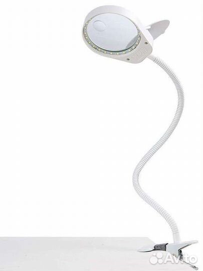 Увеличительная лампа с зажимом