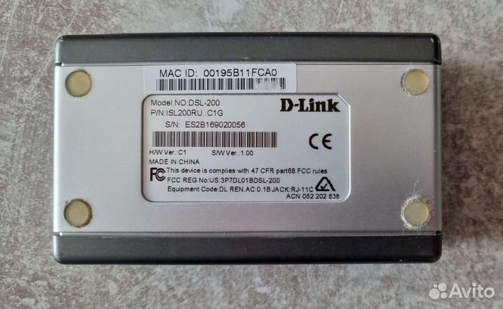 Adsl модем DSL-200