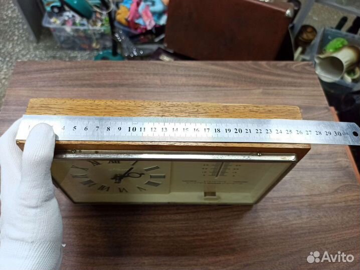 Советские Часы Маяк Термометр Барометр СССР Ретро