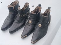 Ковбойские мужские зимние ботинки