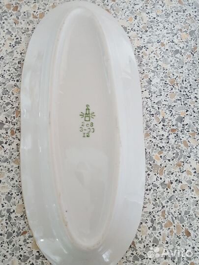 Блюдо большое и селедочница