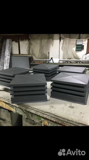 Колпаки на столбы забора Новочек