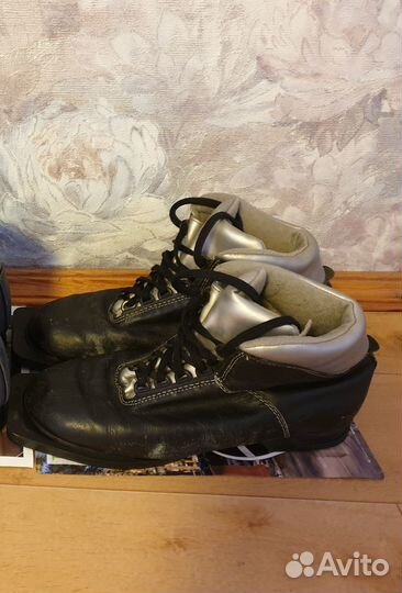 Лыжные палки Larsen и ботинки Nordic Norm