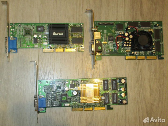 Винтажные видеокарты AGP