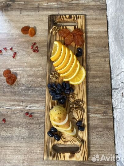 Доска сервировочная разделочная из дерева