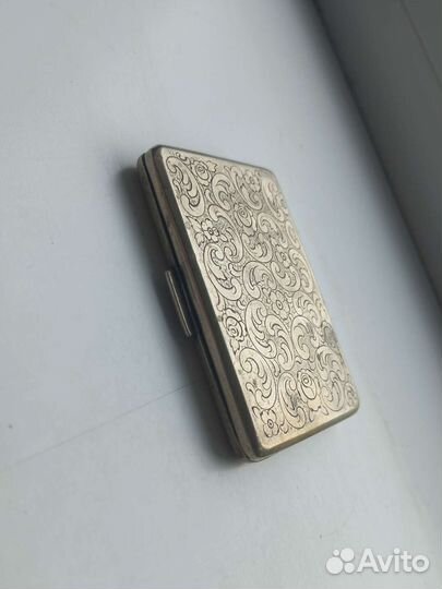 Серебряный порсигар 800проба Европа