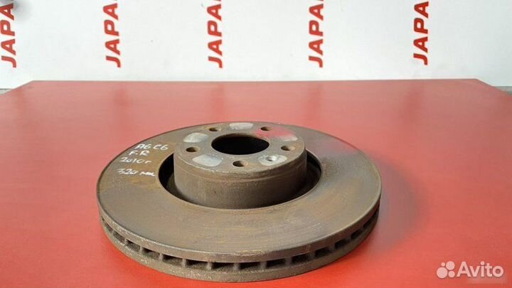 Диск тормозной передний правый Audi A6 C6 2.8 FSI