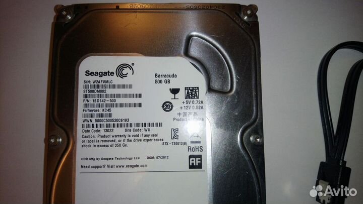 Жесткий диск 500 GB 6 Gb/s с Windows 10