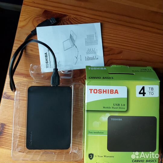 Внешний жесткий диск HDD Toshiba 4Tb Canvio Basics