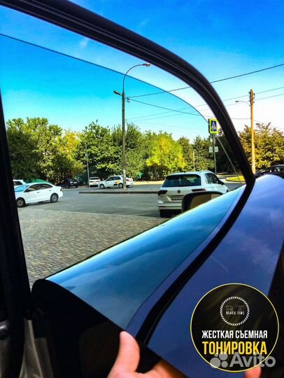 Съемная жесткая тонировка на статике