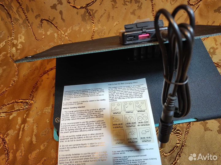 Солнечная батарея 28W складная для тф и Ноутов