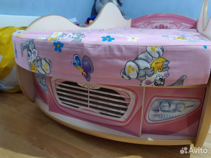 Новая Кровать машина для девочки