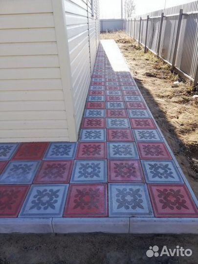 Плитка тротуарная Цветок с завода с доставкой