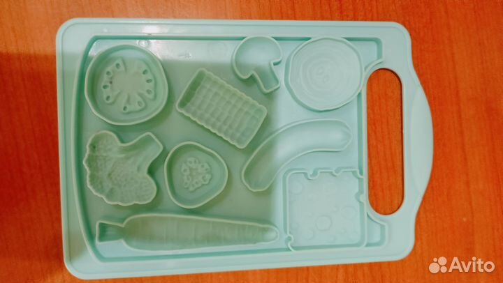 Формочки для песка, овощи и фрукты