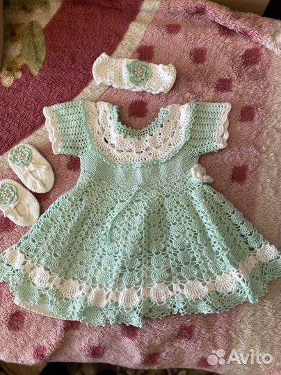 Платье детское вязаное