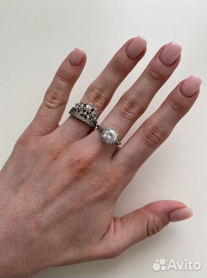 Серебряное кольцо/подвеска