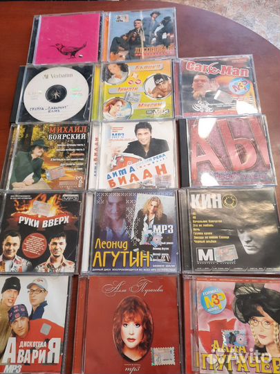 Dvd и Cd мp3 диски и кассеты бу