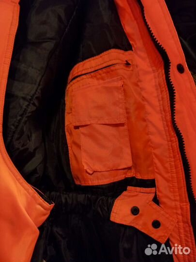 Костюм утепленый сигнальный Метеор