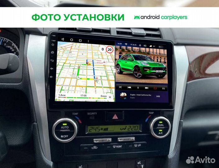 Магнитола андроид 2.32 IPS Toyota Camry 50 2011-20