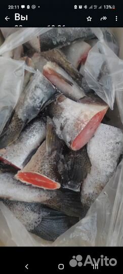 Хвосты форели морож