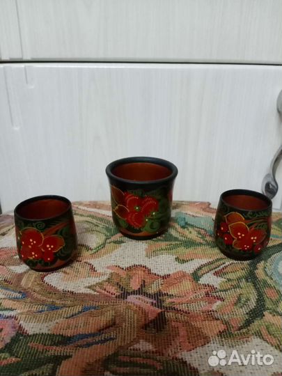 Посуда хохлома деревянная