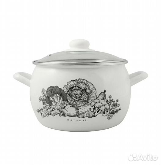 Кастрюля эмалированная 5л