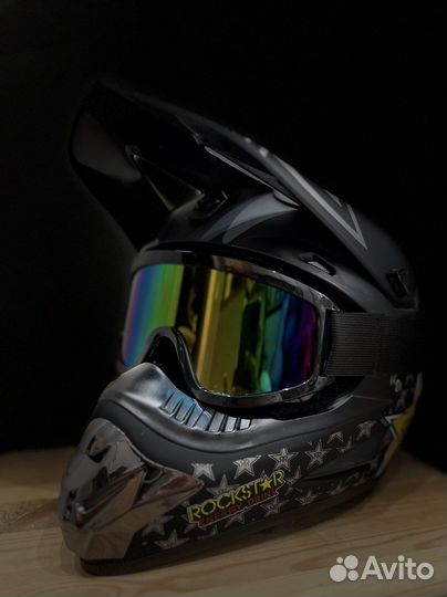 Мотошлем кроссовый детский