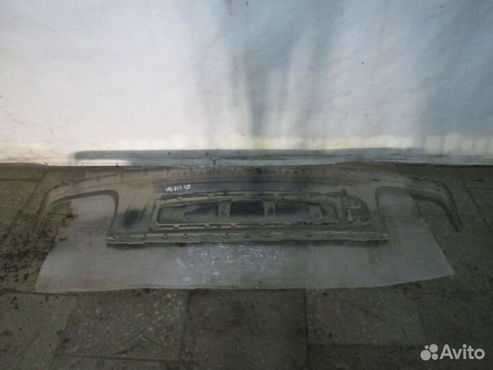 Юбка заднего бампера Audi Q7 2015-2019 спойлер