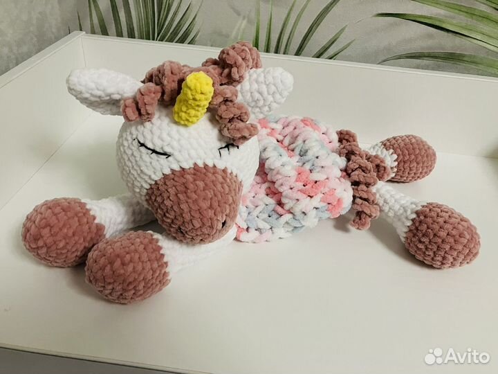 Игрушка пижамница Единорожка, ручная работа