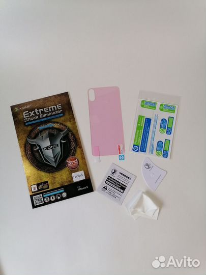 Защитная пленка броня на заднюю панель iPhone X