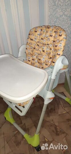 Стульчик для кормления chicco polly 2 в 1