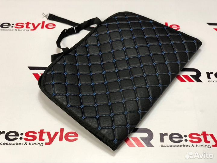 Накидка на сиденье Универсальная Черная с золотой