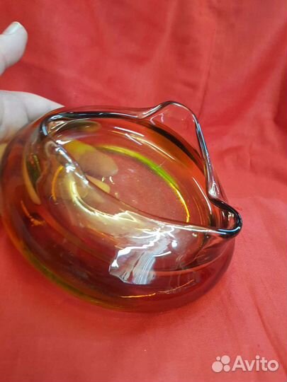 Пепельница стекло цветное чехосовакия