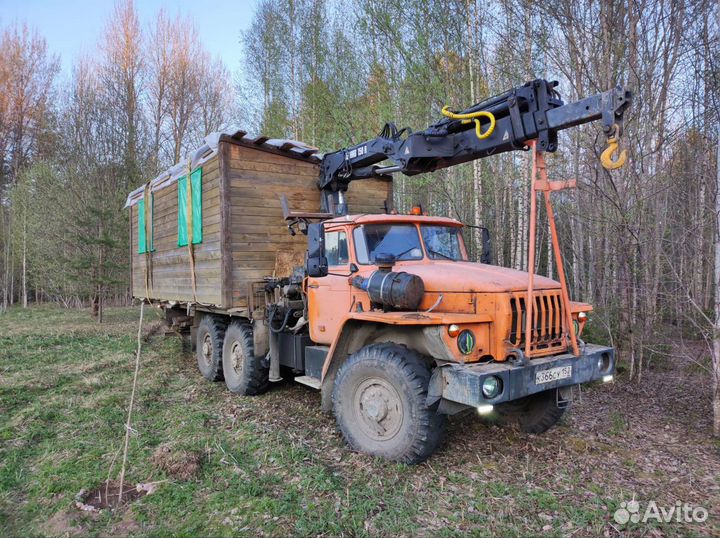 Манипулятор вездеход 6х6, собственник, мощный кран