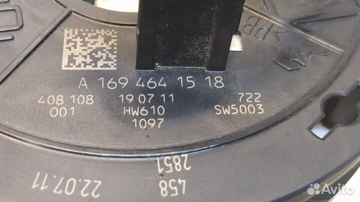 Шлейф руля Mercedes A W169, 2011