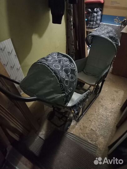 Детские санки коляска для двойни