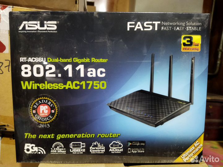 Wi-Fi роутер asus RT-AC66U
