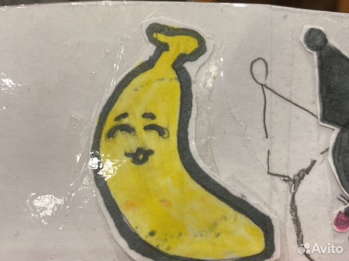 Наклейки 2 куроми 2 банана