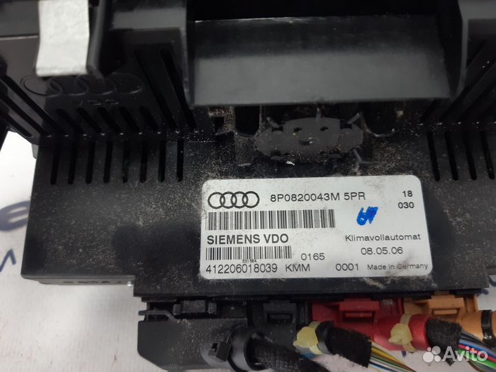 Блок управления климат-контролем Audi A3 8P 1.6