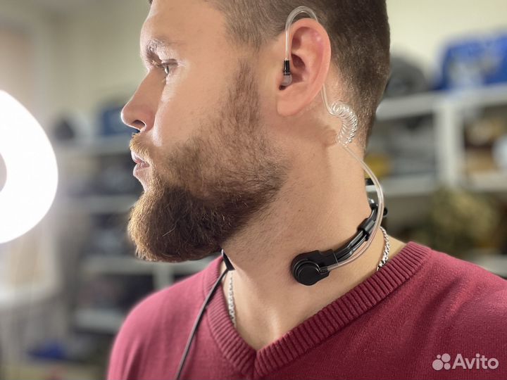 Горловая гарнитура для рации