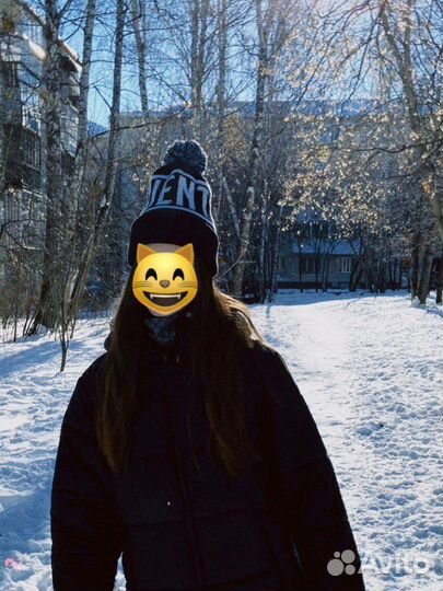 Шапка унисекс juventus черно белая